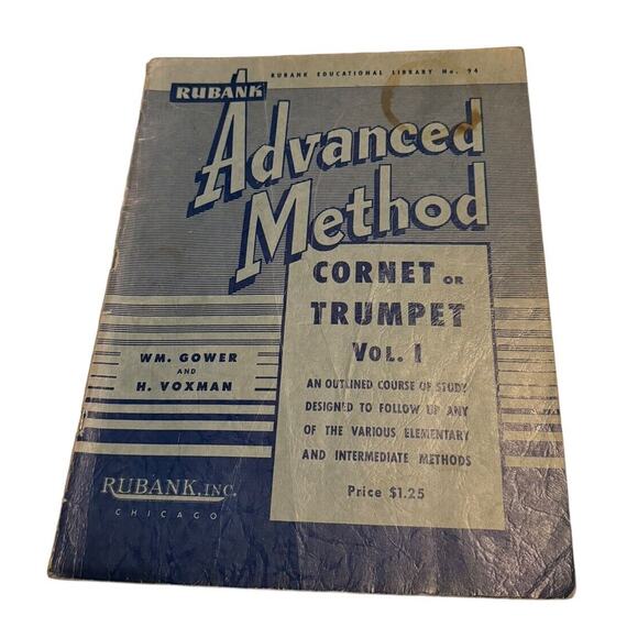 Sheet Music Rubank Advanced Method Cornet Trumpet Volume 1 Modernistic Rhythms - Picture 5 of 11